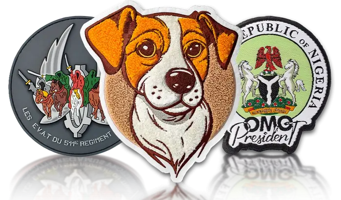 Custom embroidered patches made by Emboro Stitch